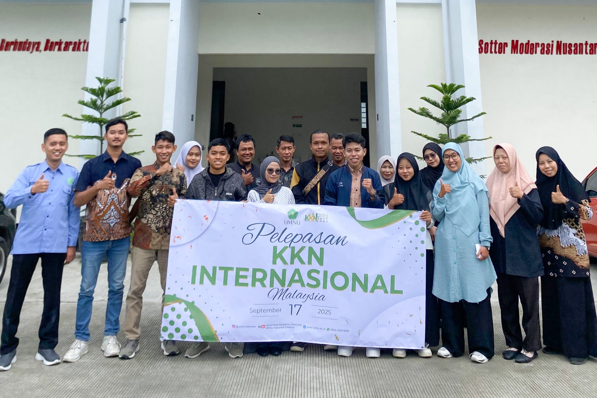 UMNU Kebumen Lepas Mahasiswa KKN Internasional Angkatan 3 ke Malaysia