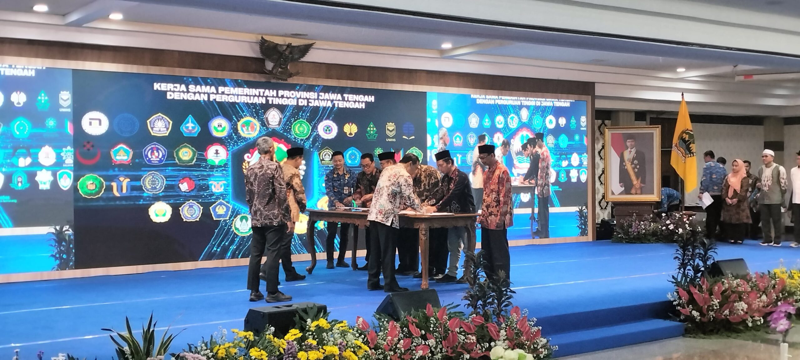 Penandatanganan Nota Kesepahaman (MoU) dan Surat Perjanjian Kerja Sama (SPK) bersama Pemerintah Provinsi Jawa Tengah