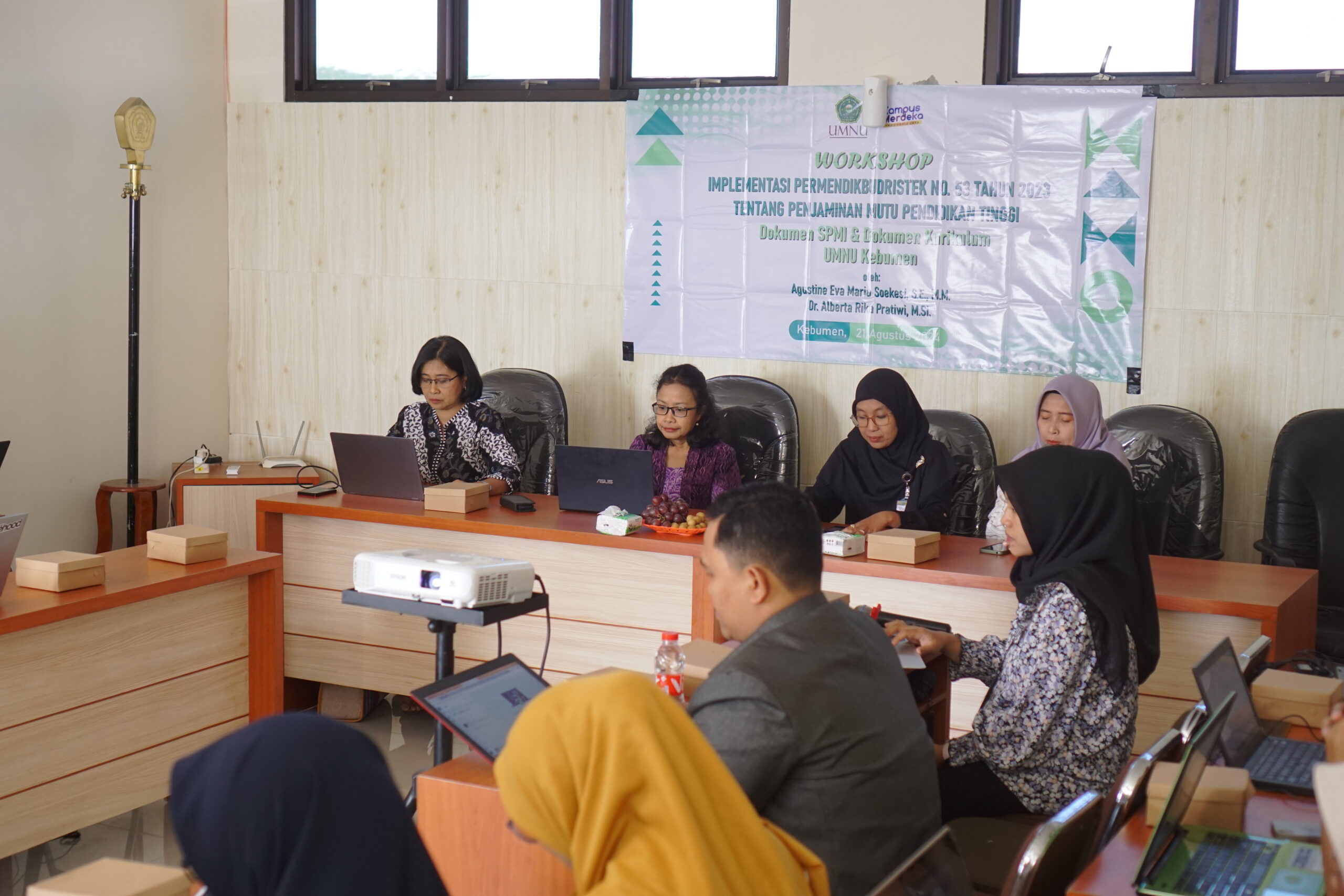 Lembaga Penjaminan Mutu (LPM) UMNU Kebumen Gelar Workshop Implementasi Peraturan Menteri Pendidikan, Kebudayaan, Riset, dan Teknologi Nomor 53 Tahun 2023